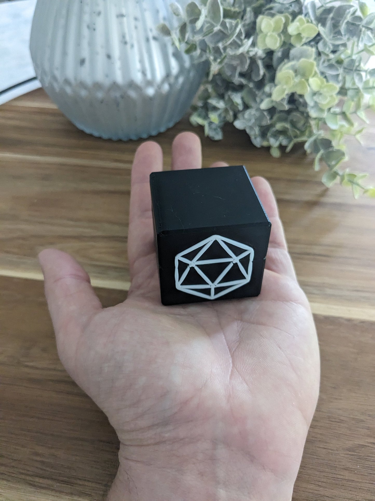 D20 Outline Ring Box (Proposal, Gift, Ring Bearer, ect) 20 sided dice