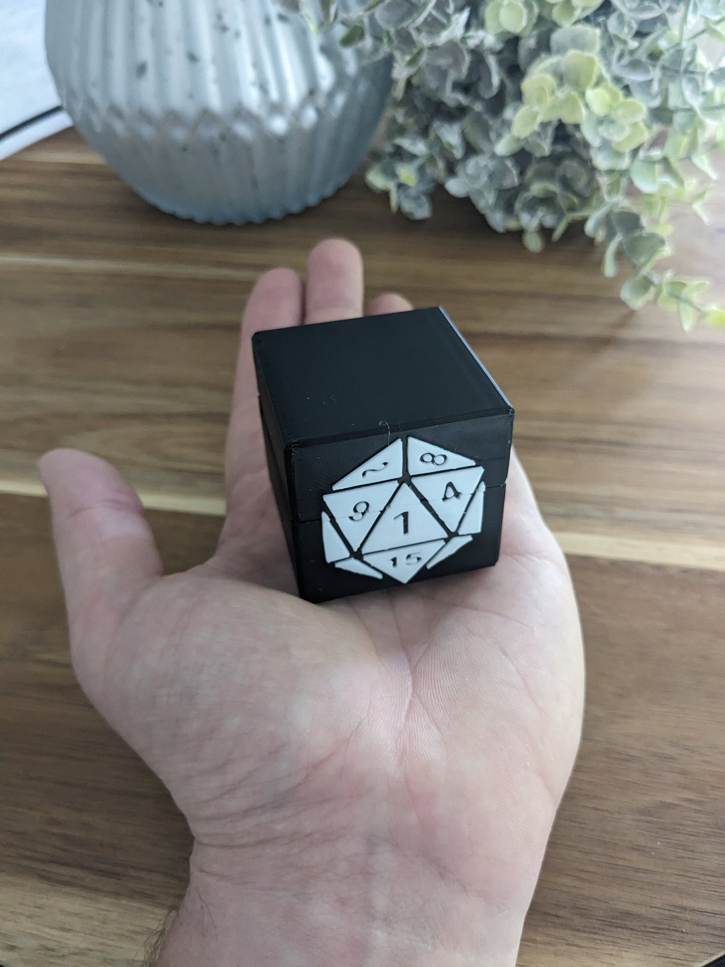 D20 with Numbers Ring Box (Proposal, Gift, Ring Bearer, ect) 20 sided dice
