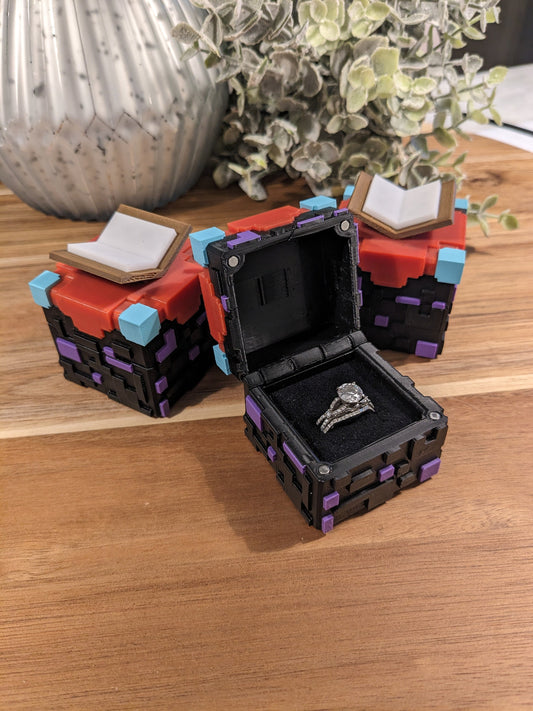 Enchanting Block Box - Personalize your Proposal, Gift, Ring Bearer box, ect!