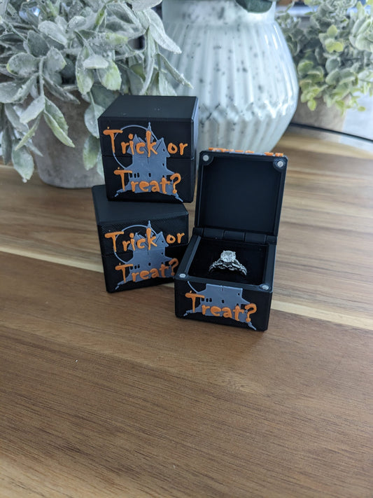 Halloween Trick or Treat Ring Box (Proposal, Gift, Ring Bearer, ect)