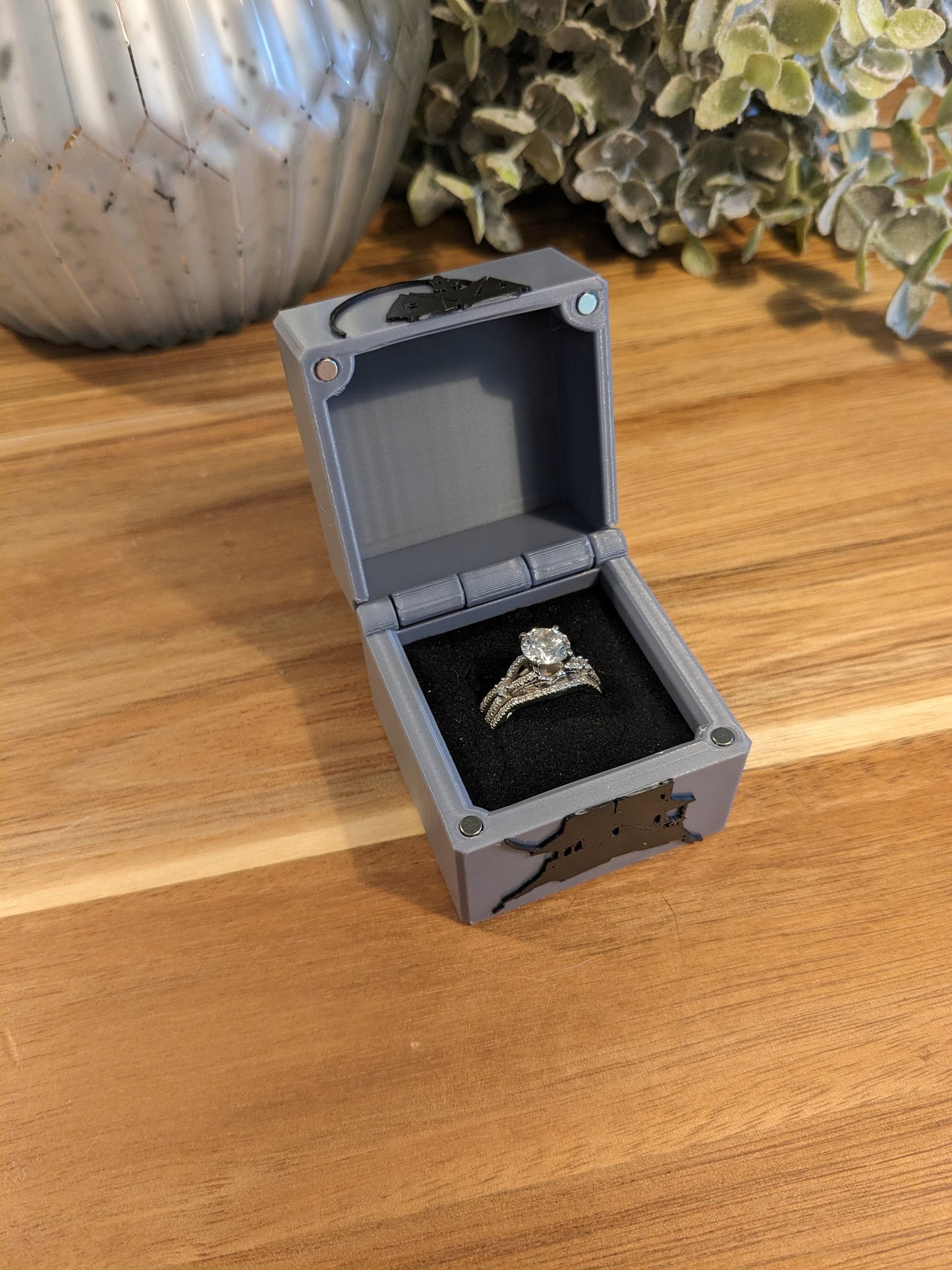 Halloween Scary House Ring Box (Proposal, Gift, Ring Bearer, ect)