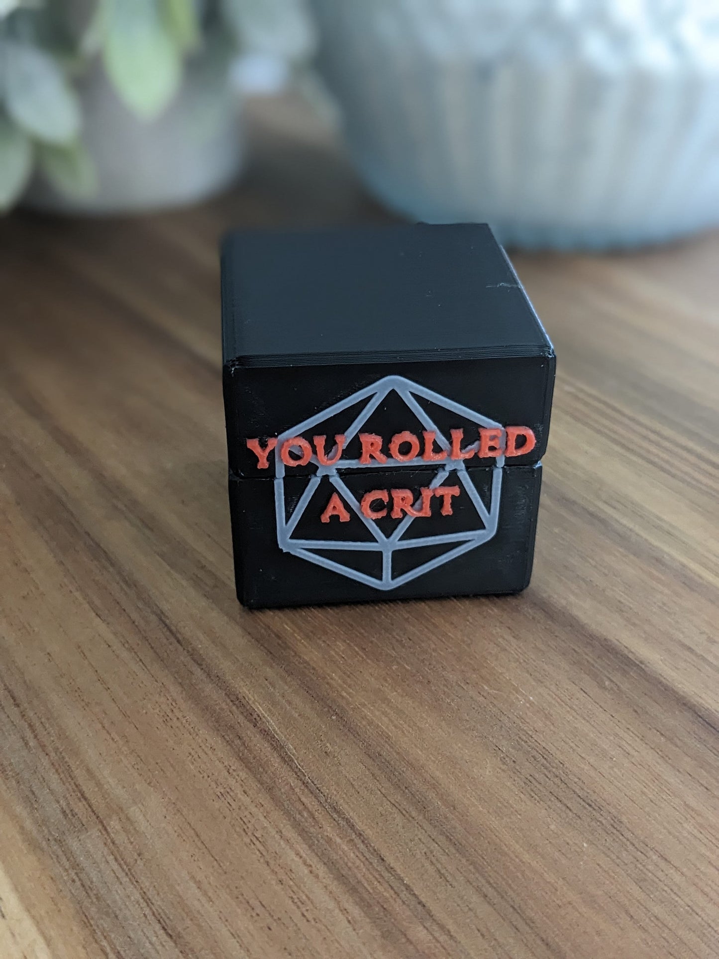 D20 You Rolled a Crit Ring Box (Proposal, Gift, Ring Bearer, ect) 20 sided dice